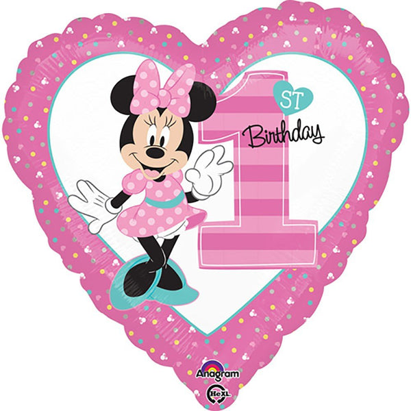 18 inch MINNIE 1ST BIRTHDAY - LA Balloons