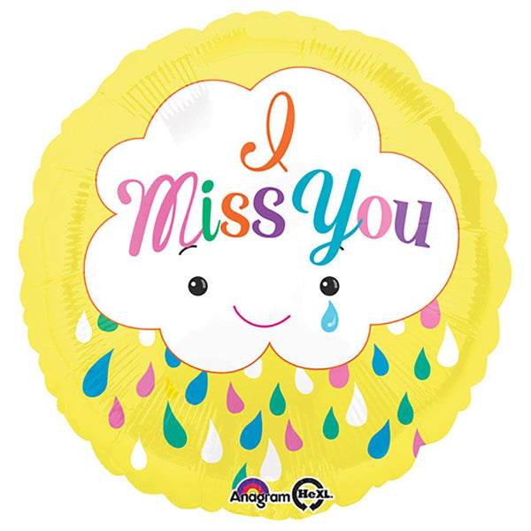 18 inch MISS YOU CLOUD - LA Balloons
