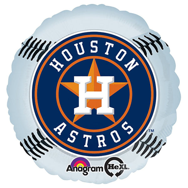 18 inch MLB HOUSTON ASTROS BASEBALL TEAM - LA Balloons