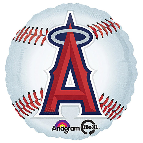 18 inch MLB LOS ANGELES ANGELS OF ANAHEIM BASEBALL TEAM - LA Balloons