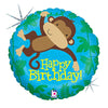 18 inch MONKEY BUDDY BIRTHDAY - LA Balloons