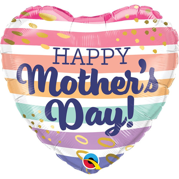18 inch MOTHER'S DAY BOHO STRIPES - LA Balloons