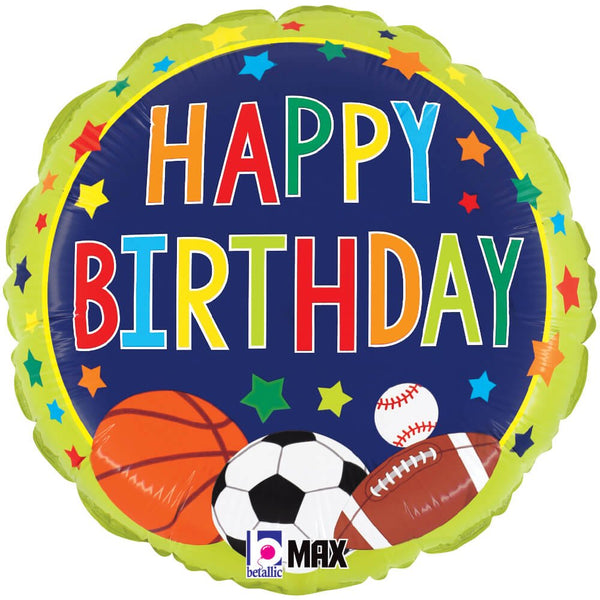 18 inch MULTI - SPORTS BIRTHDAY - LA Balloons
