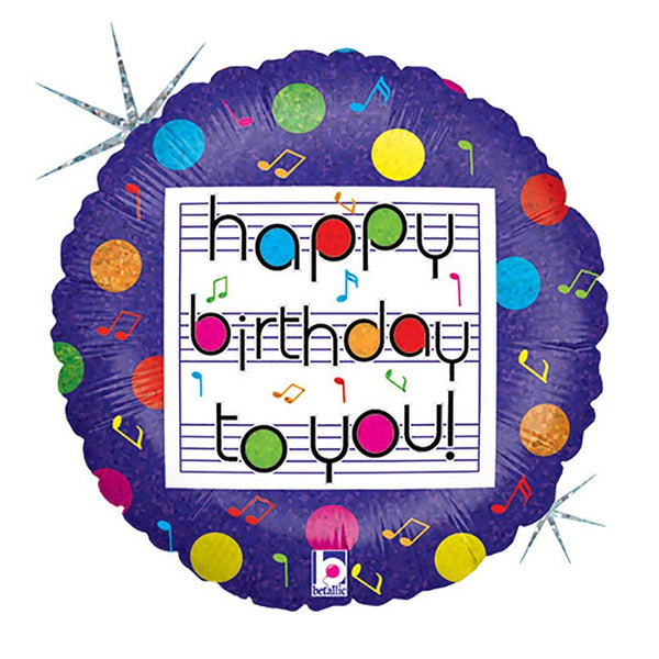 18 inch MUSICAL BIRTHDAY - LA Balloons