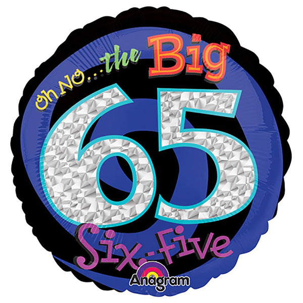 18 inch OH NO! IT'S MY BIRTHDAY 65 - LA Balloons