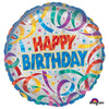 18 inch PARTY STREAMERS BIRTHDAY - LA Balloons