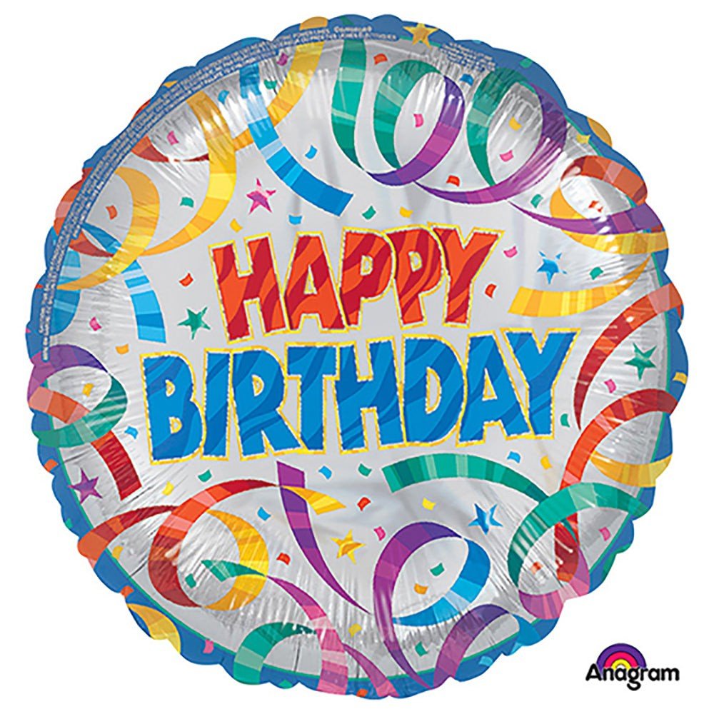 18 inch PARTY STREAMERS BIRTHDAY