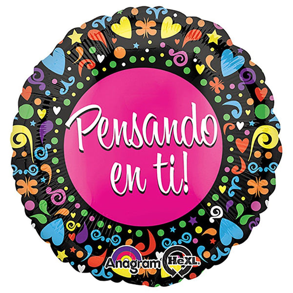 18 inch PENSANDO EN TI (SPANISH THINKING OF YOU) - LA Balloons
