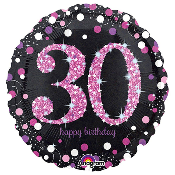 18 inch PINK CELEBRATION 30 - LA Balloons