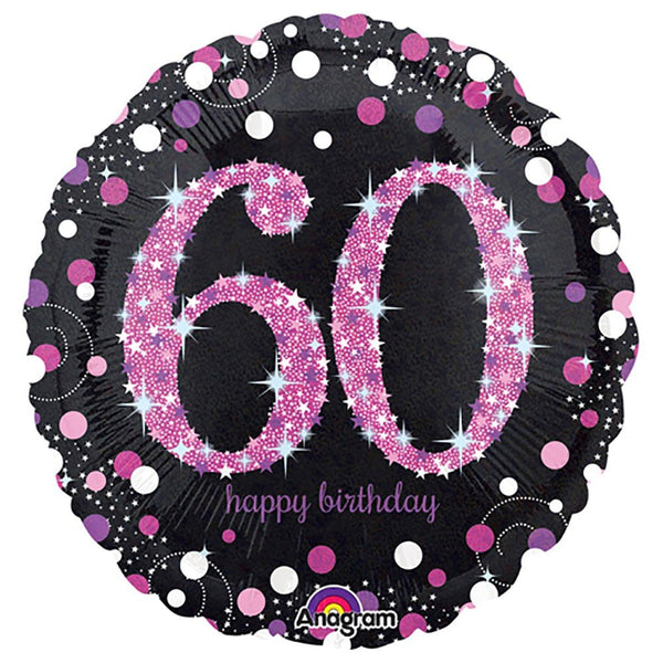 18 inch PINK CELEBRATION 60 - LA Balloons