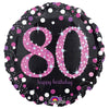 18 inch PINK CELEBRATION 80 - LA Balloons