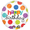 18 inch POLKA DOT BIRTHDAY - LA Balloons