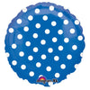 18 inch POLKA DOT BLUE - LA Balloons