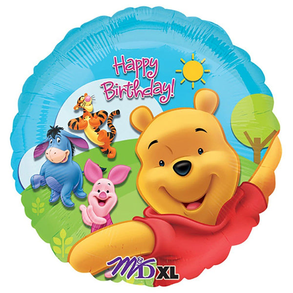 18 inch POOH & FRIENDS SUNNY BIRTHDAY - LA Balloons
