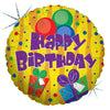 18 inch PRESENTS AND BALLOONS BIRTHDAY - LA Balloons