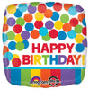 18 inch PRIMARY RAINBOW BIRTHDAY - LA Balloons