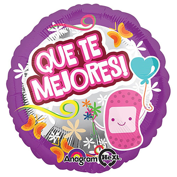 18 inch QUE TE MEJORES PINK BANDAGE - LA Balloons