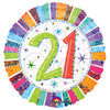 18 inch RADIANT BIRTHDAY 21 - LA Balloons