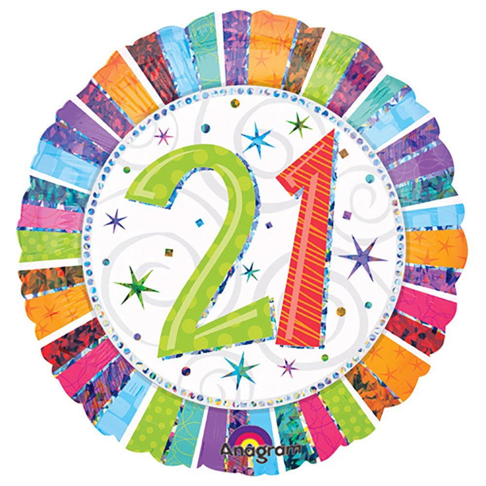 18 inch RADIANT BIRTHDAY 21
