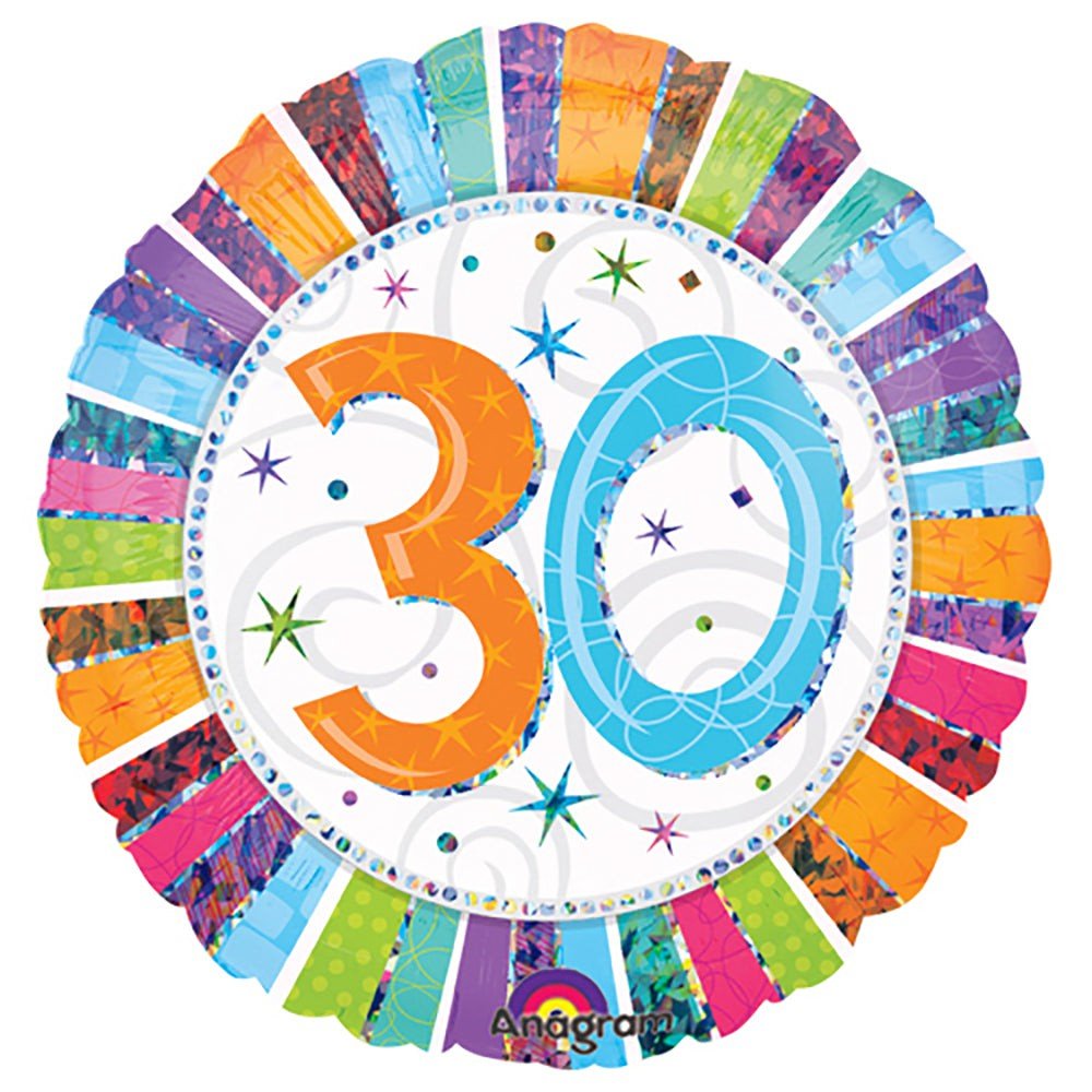 18 inch RADIANT BIRTHDAY 30