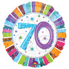 18 inch RADIANT BIRTHDAY 70 - LA Balloons