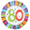 18 inch RADIANT BIRTHDAY 80 - LA Balloons