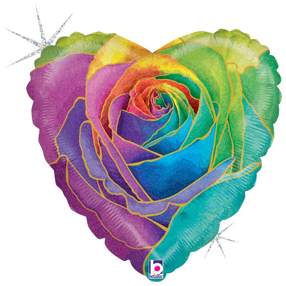18 inch RAINBOW ROSE
