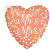 18 inch ROSE GOLD MR. & MRS. - LA Balloons