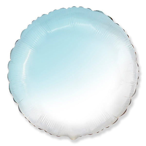 18 inch ROUND - GRADIENT BABY BLUE - LA Balloons