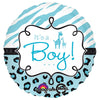 18 inch SAFARI BABY BOY - LA Balloons