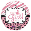 18 inch SAFARI BABY GIRL - LA Balloons