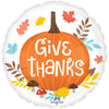 18 inch SATIN GIVE THANKS - LA Balloons