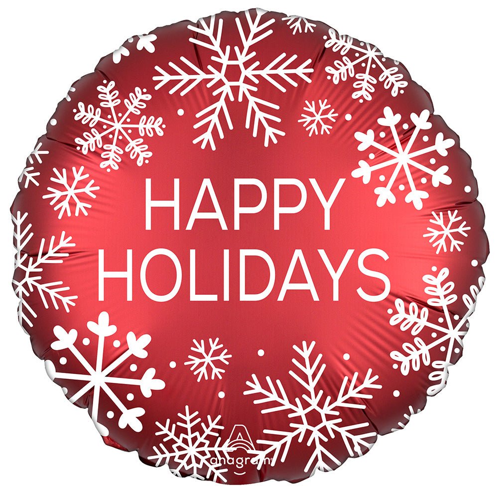 18 inch SATIN HAPPY HOLIDAYS NORDIC