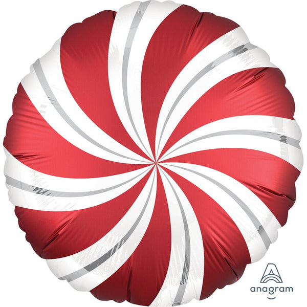 18 inch SATIN INFUSED SANGRIA CANDY SWIRLS - LA Balloons