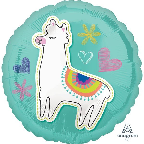 18 inch SELFIE CELEBRATION LLAMA - LA Balloons