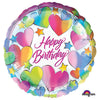 18 inch SPARKLE HEARTS - LA Balloons