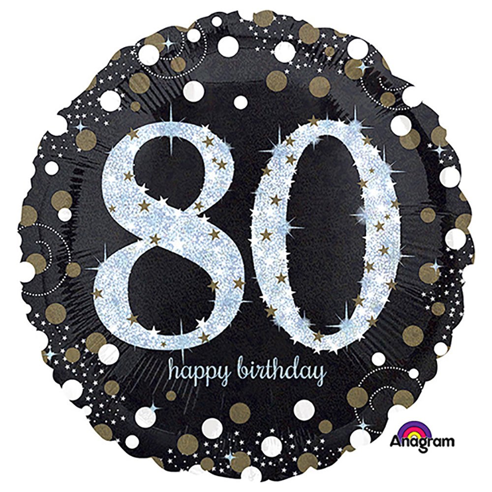 18 inch SPARKLING BIRTHDAY 80