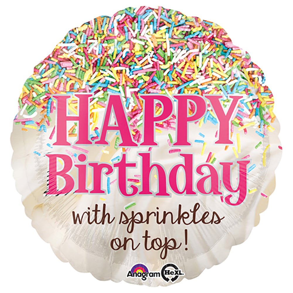 18 inch SPRINKLES ON TOP BIRTHDAY