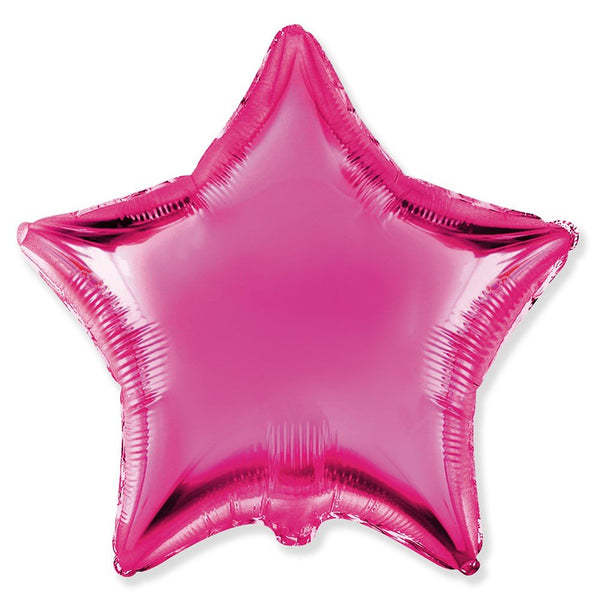 18 inch STAR - FUCHSIA - LA Balloons
