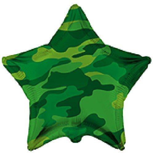 18 inch STAR MILITARY CAMO - LA Balloons