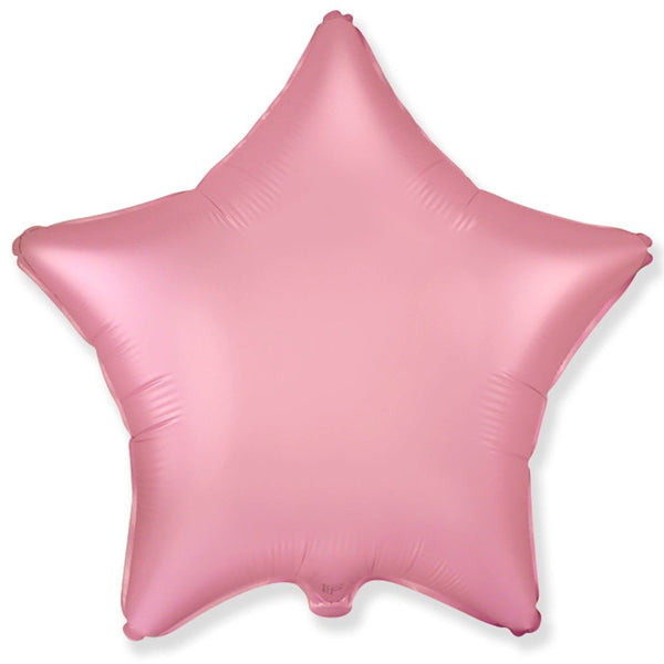 18 inch STAR - SATIN PASTEL PINK - LA Balloons