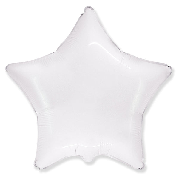 18 inch STAR - WHITE - LA Balloons
