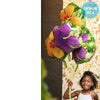18 inch SUMMER ORANGE & PURPLE HIBISCUS - LA Balloons
