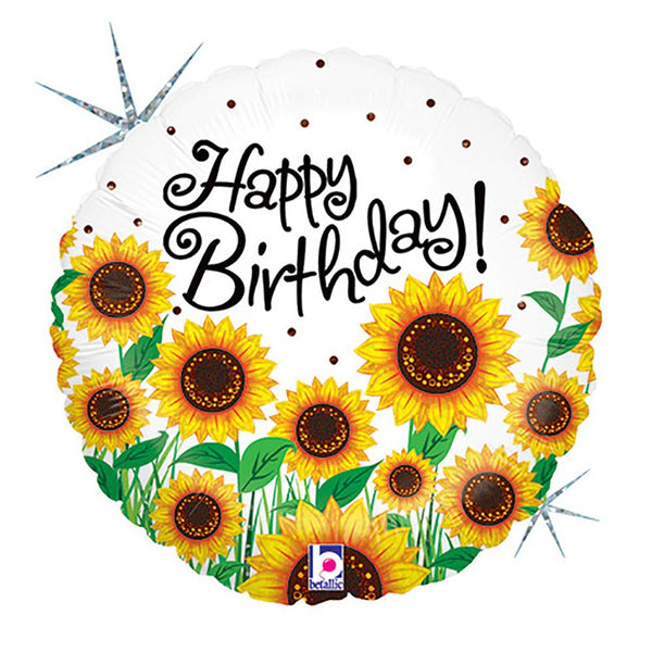 18 inch SUNNY SUNFLOWERS BIRTHDAY - LA Balloons