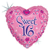 18 inch SWEET 16 SPARKLES - LA Balloons