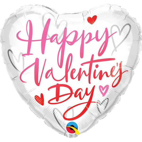18 inch VALENTINE'S DAY CASUAL SCRIPT - LA Balloons
