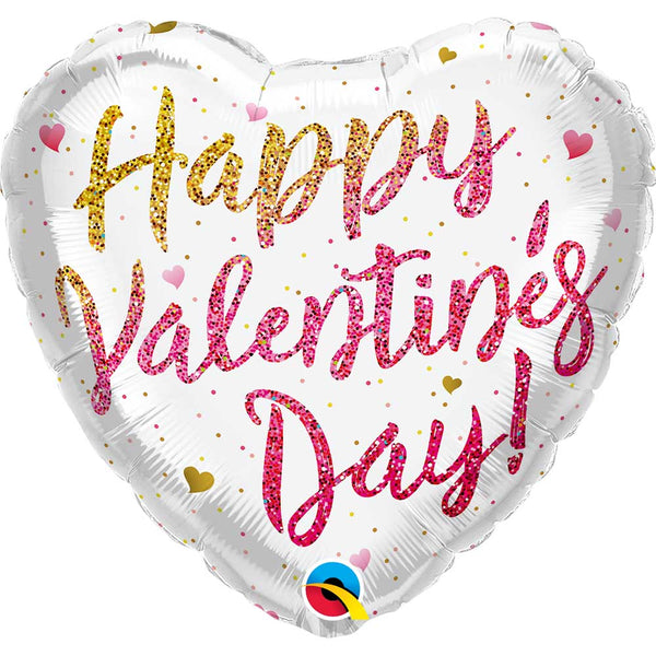 18 inch VALENTINE'S GLITTER OMBRE - LA Balloons