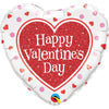 18 inch VALENTINE'S RED GLITTER HEART - LA Balloons