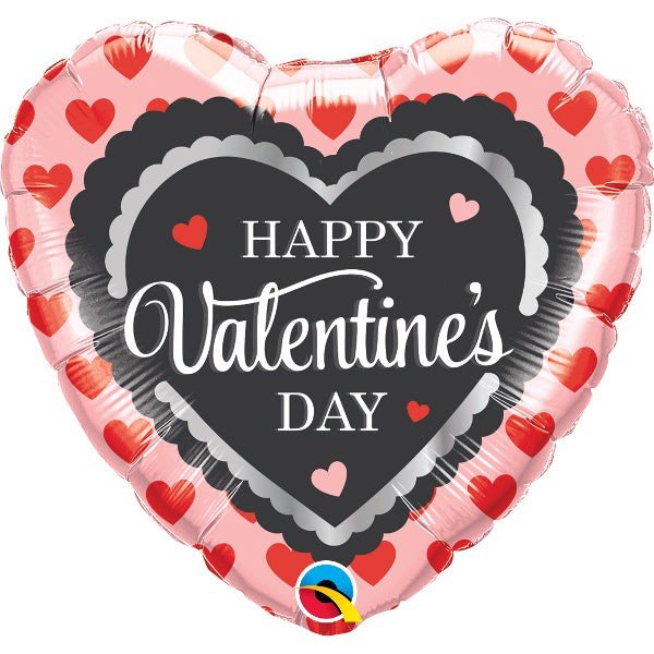 18 inch VALENTINE'S SCALLOPED TRIM - LA Balloons