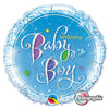 18 inch WELCOME BABY BOY STARS - LA Balloons